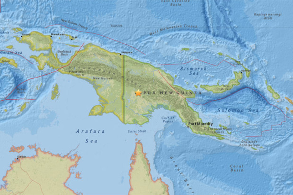 Papua New Guinea Earthquake Huge Shake Hits Ring Of Fire And Sparks