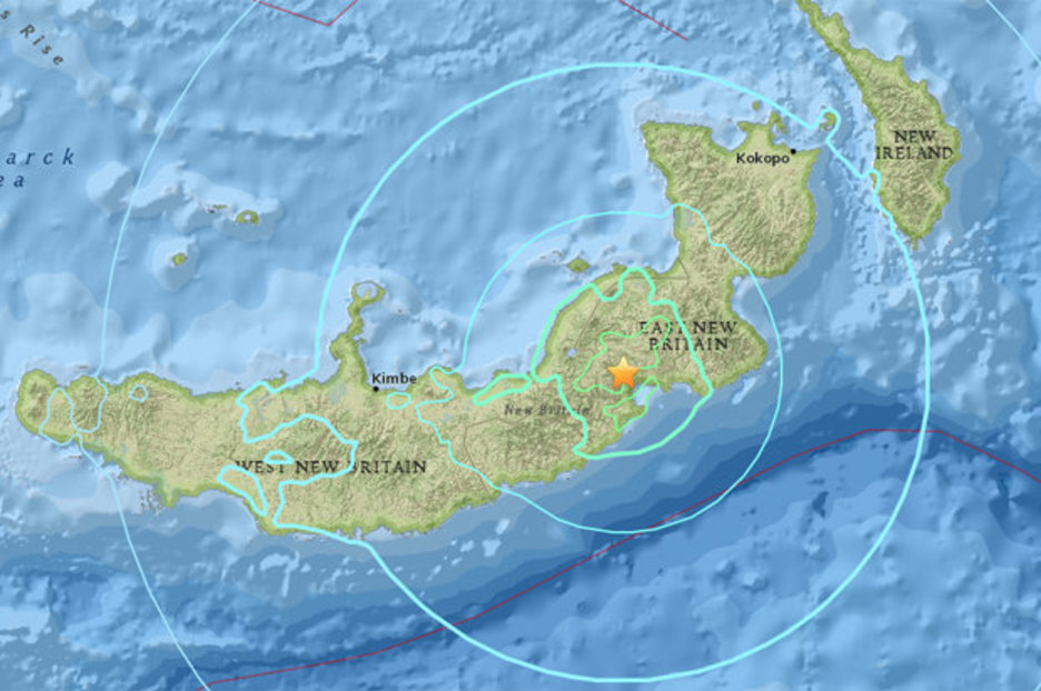 Papua New Guinea Earthquake 66 Magnitude Quake Strikes Near Kimbe