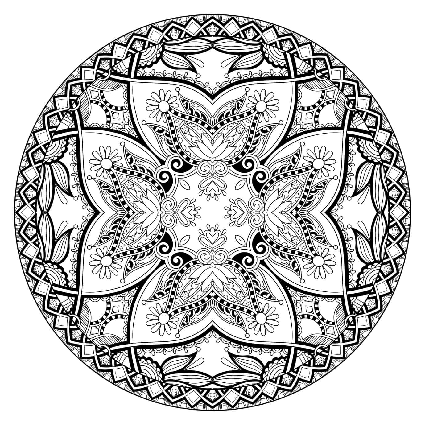 These Printable Abstract Coloring Pages Relieve Stress And Help You