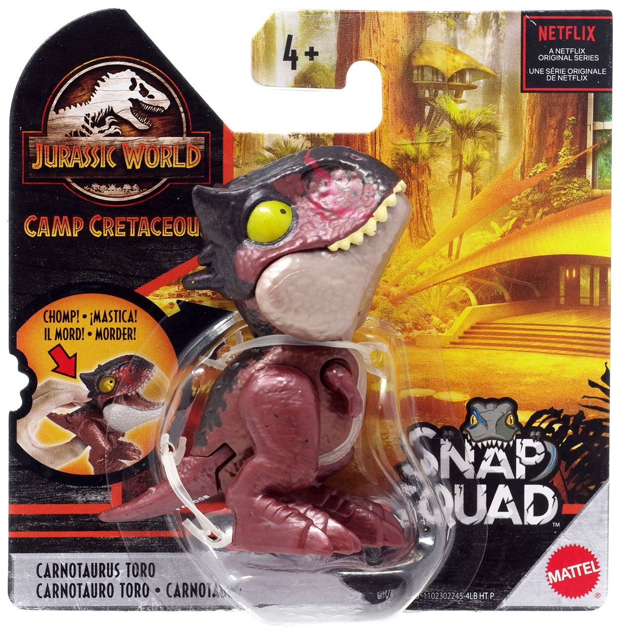 Jurassic World Camp Cretaceous Snap Squad Carnotaurus Toro