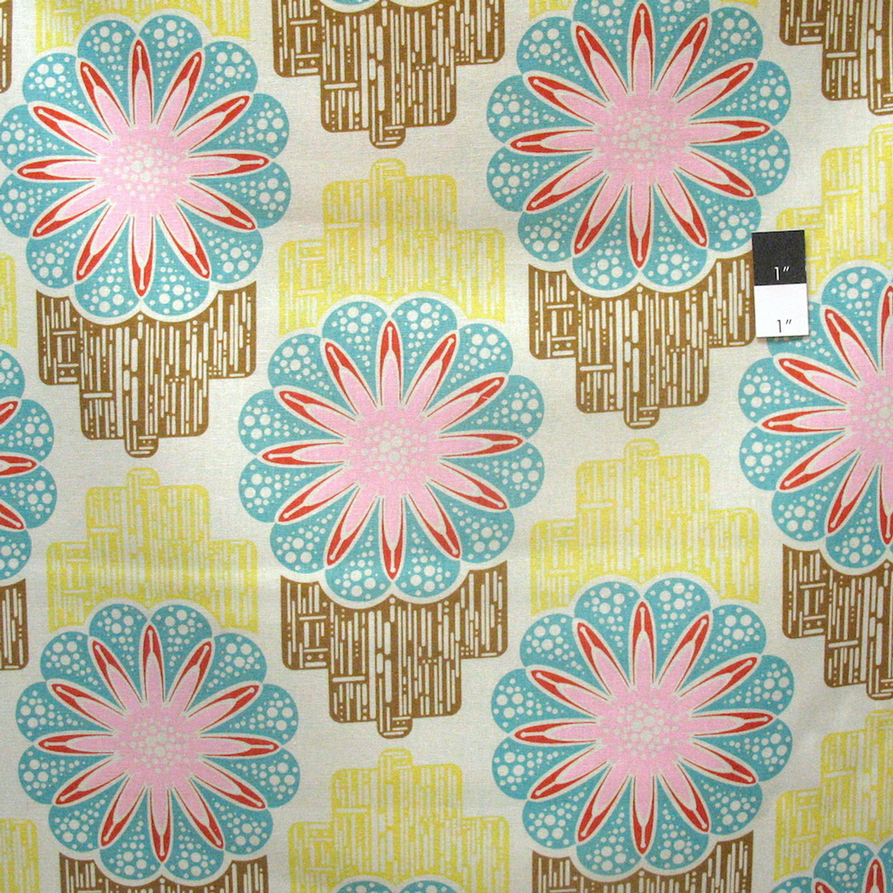 Anna Maria Horner Liah005 Field Study Flower Circuit Sunny Linen Fabric