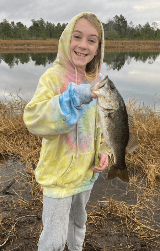 Aubrey Lynn Caught Her Largest Bass Yet Caught In Volusia County Fl