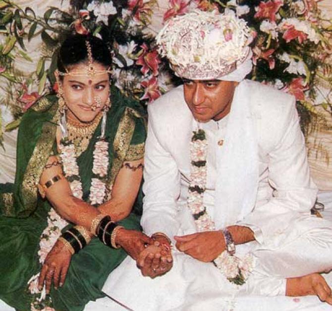 A Look Back At The Wedding Photos Of Kajol And Ajay Devgn On Their 20th