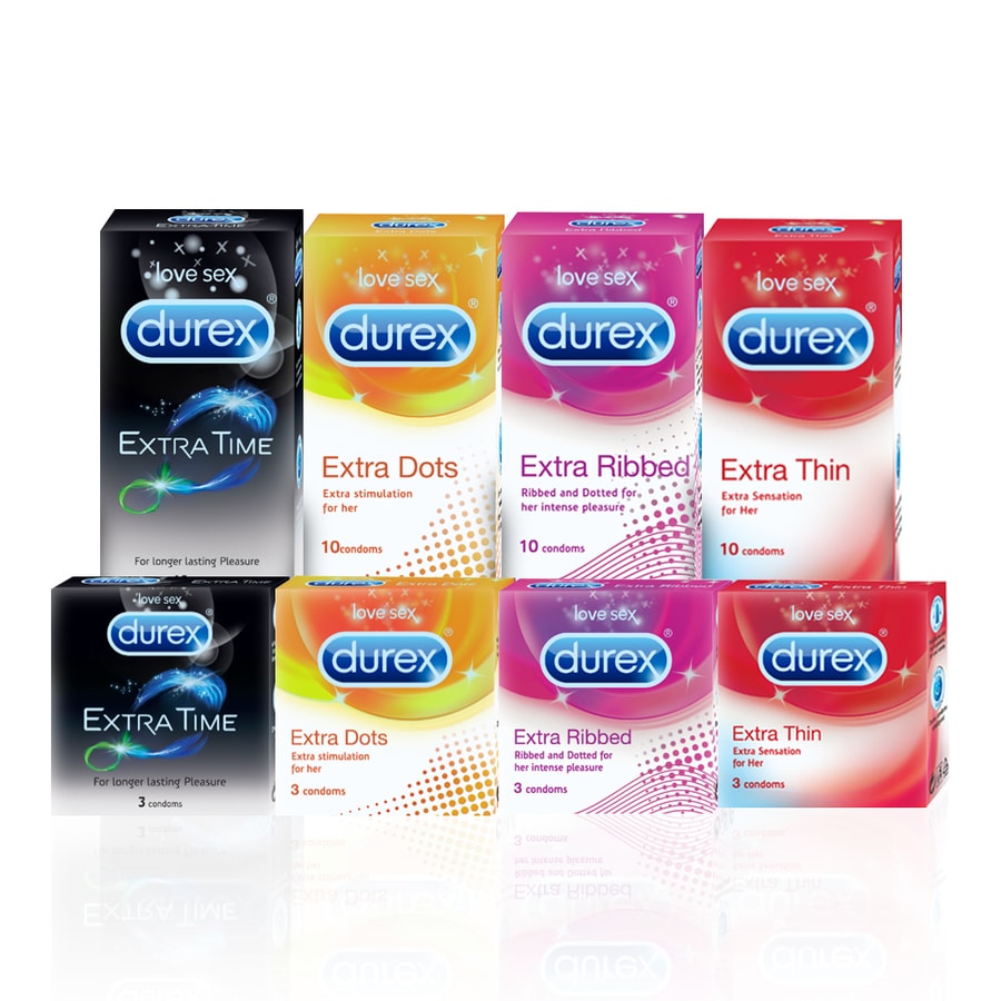 Buy Durex Condoms Extra Ribbed 10 Pieces Online At Min 20 Off