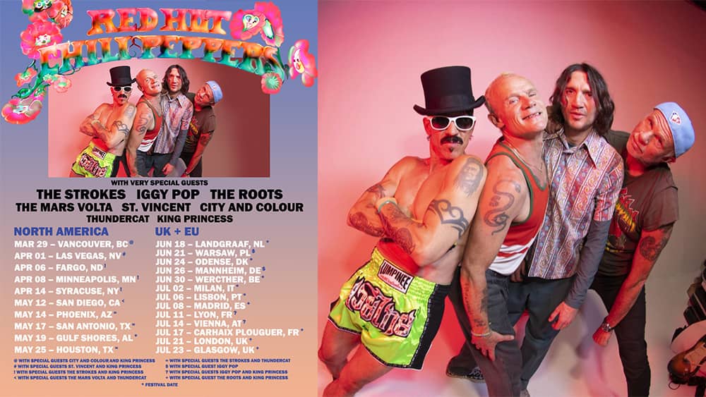Red Hot Chili Peppers 2023 Tour With The Strokes And Iggy Pop Klbj