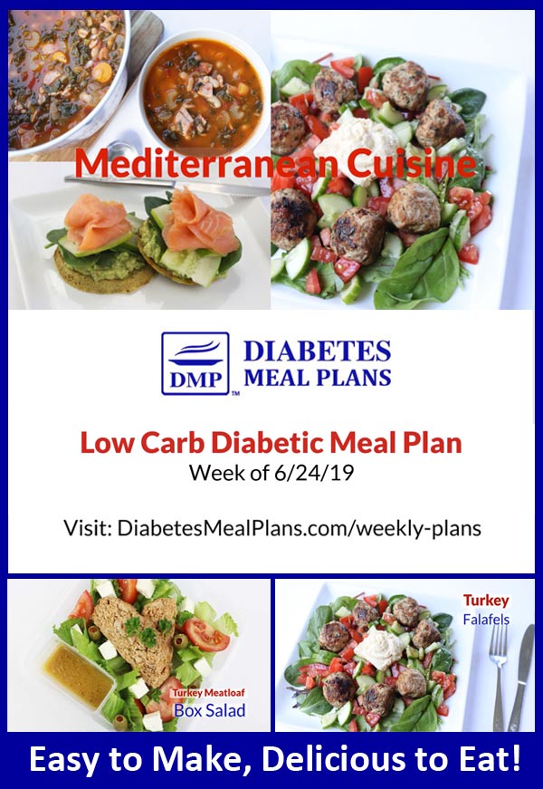 Diabetes Meal Plan Preview Menu Week Of 62419