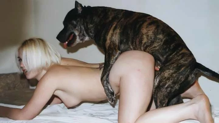 Gorgeous Milf With A Fantastic Body Being Screw By A Dog