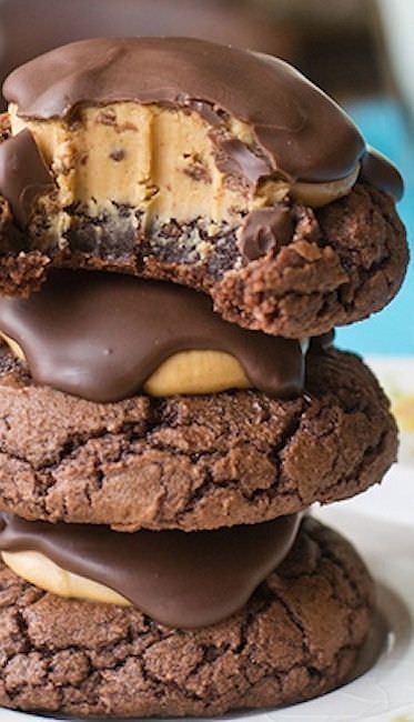 Buckeye Brownie Cookies Chocolaty Cookies Recipe ⋆ Food Curation