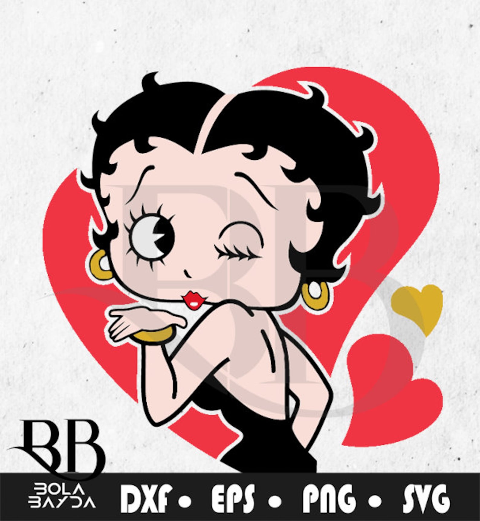 Betty Boop Svg Svg Eps Png Dxf Cricut Silhouette Cut Etsy