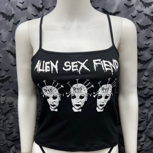 Tank Top Official Alien Sex Fiend Sleeveless Tank Goth Etsy
