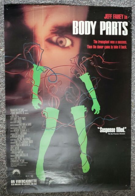 Body Parts 1991 Jeff Fahey Lindsay Duncan Kim Delaney Horror Video
