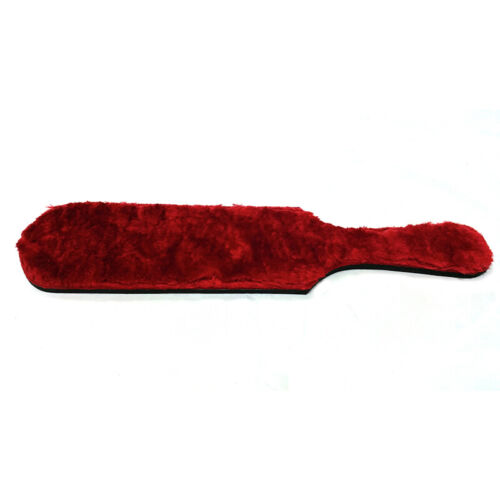 Rouge Leather Red Paddle W Fur Spanking Bdsm Domination Sex Toy