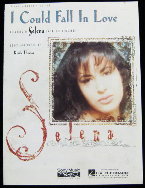 Selena Rare Original 1995 I Could Fall In Love Sheet Music Sonyemi
