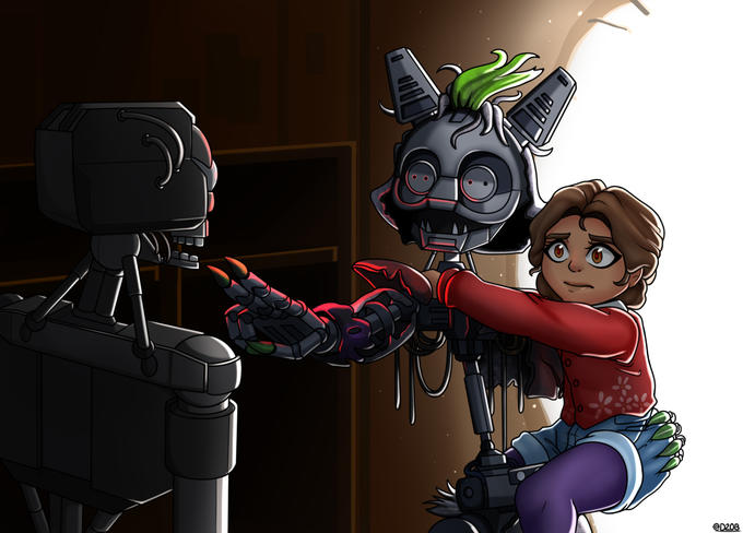 Roxy Protects Cassie Five Nights At Freddys Security Breach Know