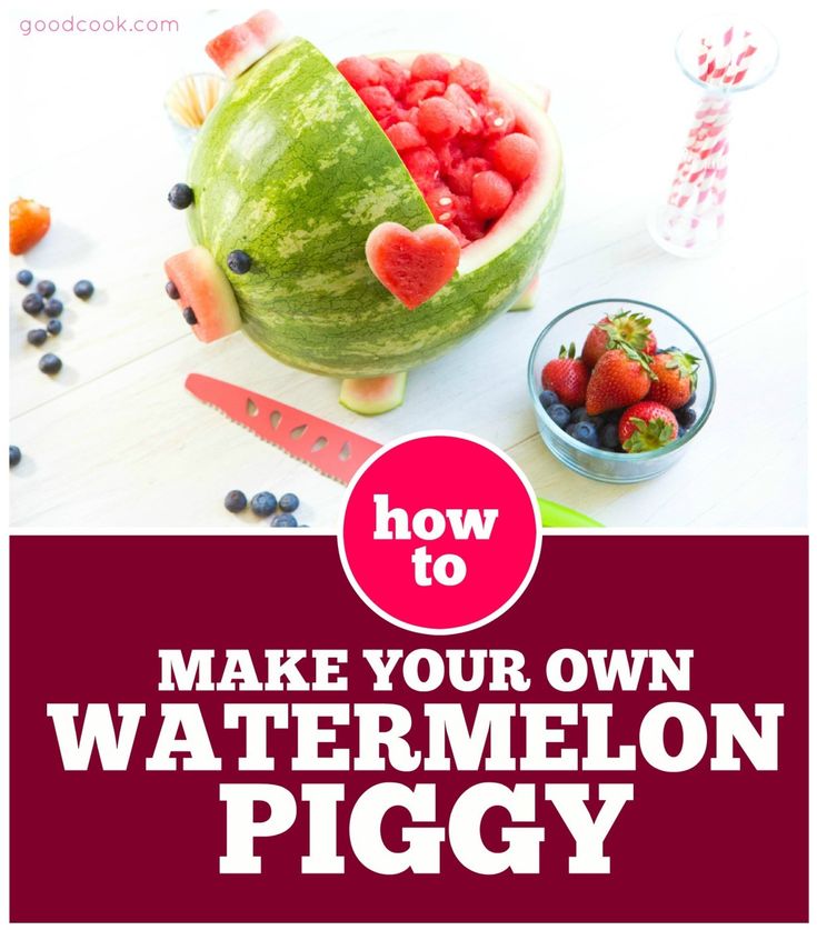 How To Make A Watermelon Pig Goodcook Pig Roast Party Watermelon