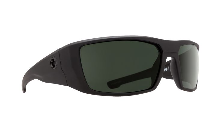 Spy Optic Dirk Polarized Wrap Sunglasses Soft Matte Black
