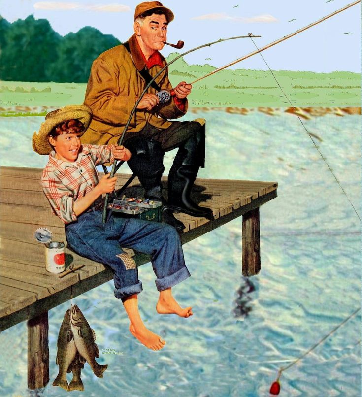Skypilot People Out Fishing Grandpa In 2023 Fish Art Fishing
