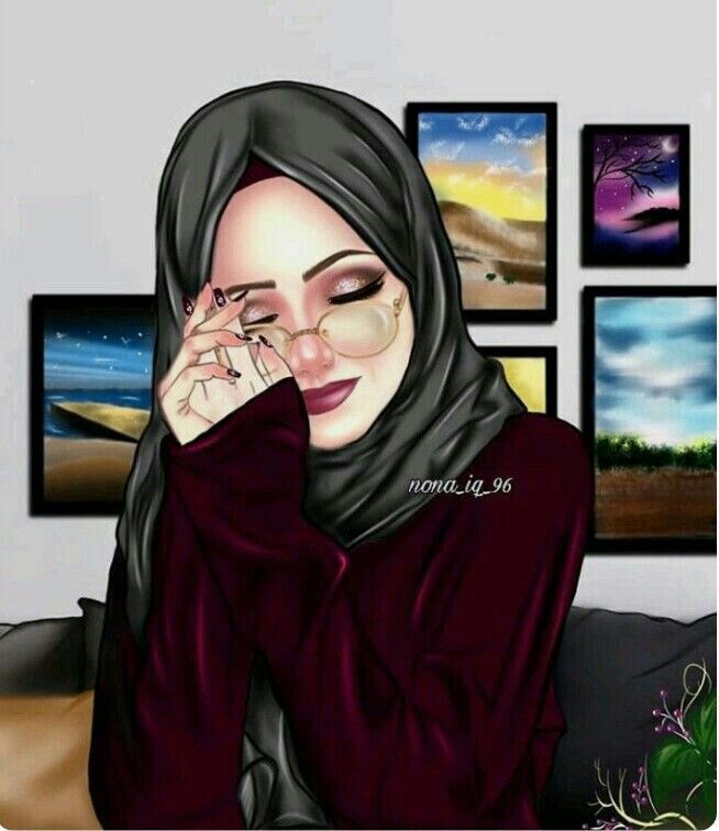 Pin By İkbal 🌸 On Tesettür çizim In 2020 Islamic Girl Hijab Cartoon