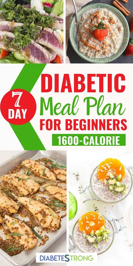 7 Day Easy Healthy Diabetic Meal Plan For Beginners In 2021 Diabetic