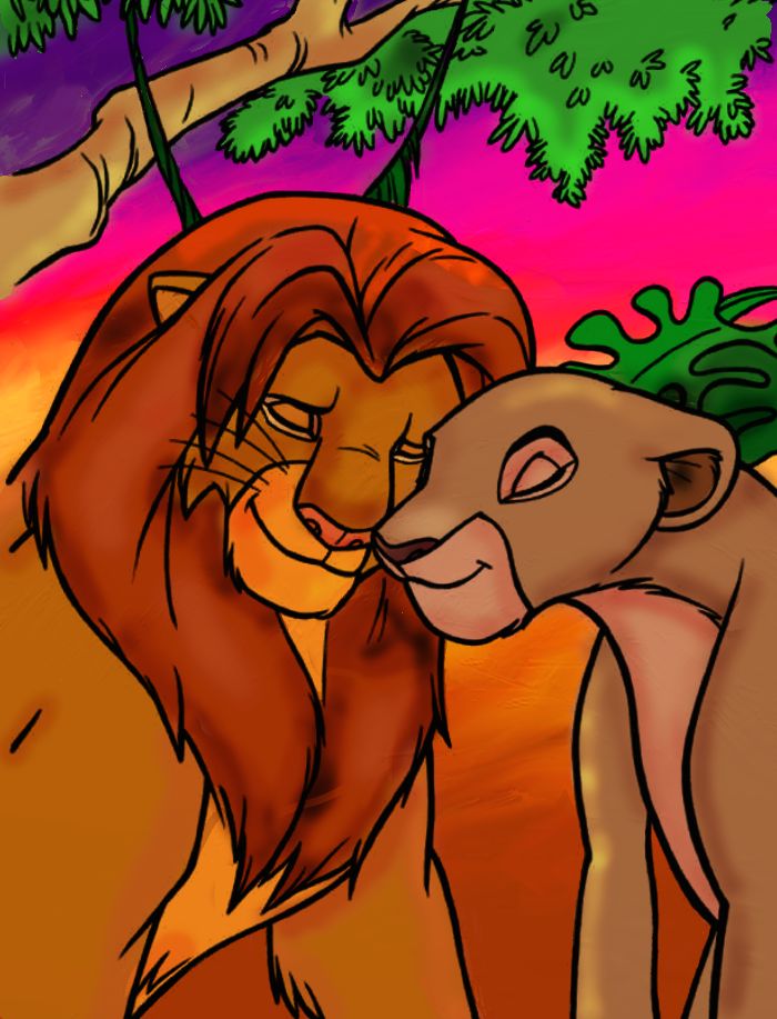 Simba And Nala By Writer Colorer On Deviantart Simba And Nala Simba