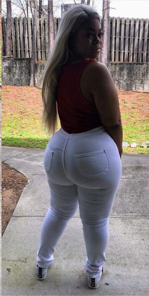 White Hair Ebony Damn Her Big Ass Womens Fashion In