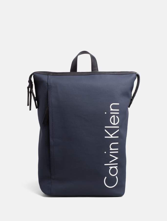 Calvin Klein Quad Stitch Logo Backpack Mens Totes Man