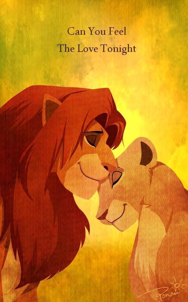 Can You Feel The Love Tonight Simba And Nala Disney Animation