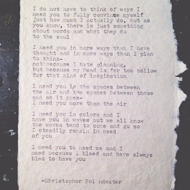Untitledchristopher Poindexter Typewriter Poetry Love