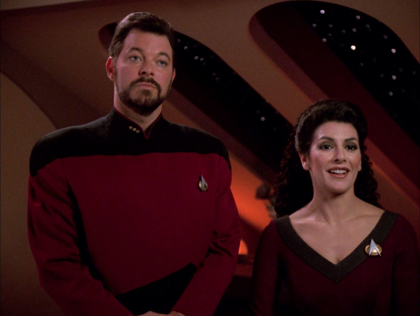 Picard Star Trek Jonathan Frakes Deanna Troi Marina Sirtis Deep