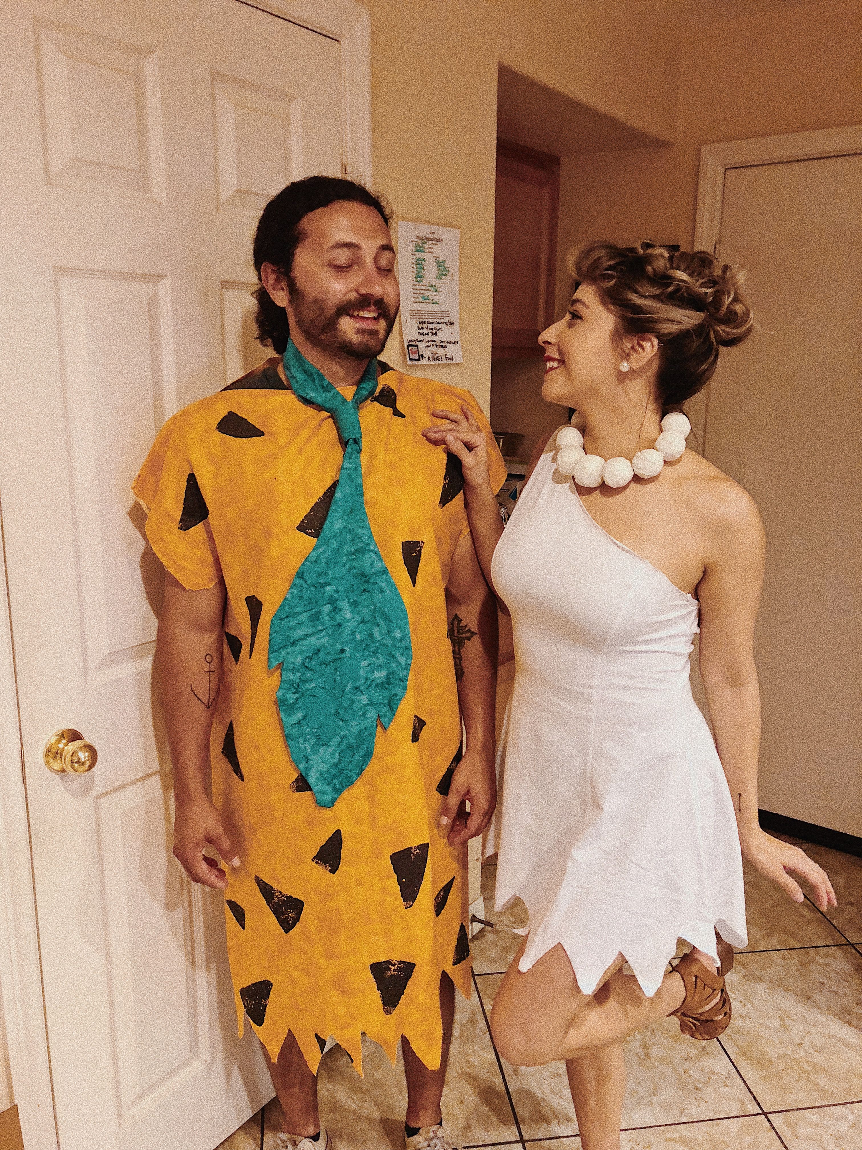 Fred And Wilma Flinstone Couples Costume Couples Costumes Couple