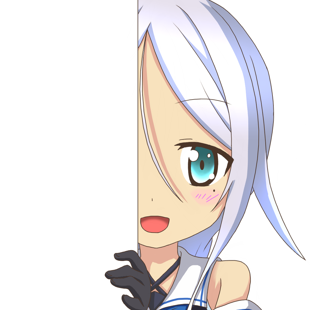 Anime Picture Search Engine 1girl Black Gloves Blue Eyes Blue Hair