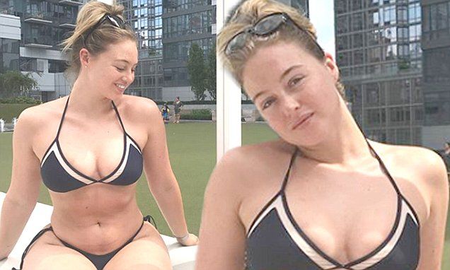 Iskra Lawrence Shows Off Her Hourglass Curves In A Skimpy Bikini