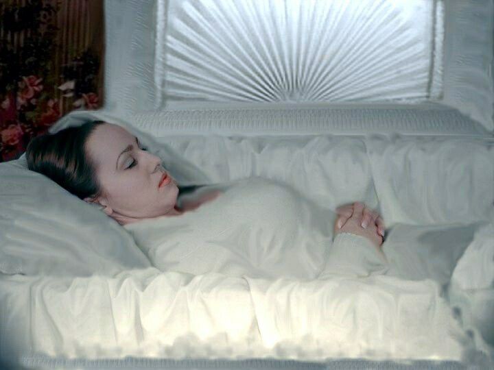 Woman In Her Open Casket At A Fantasy Funeral Funeral Casket