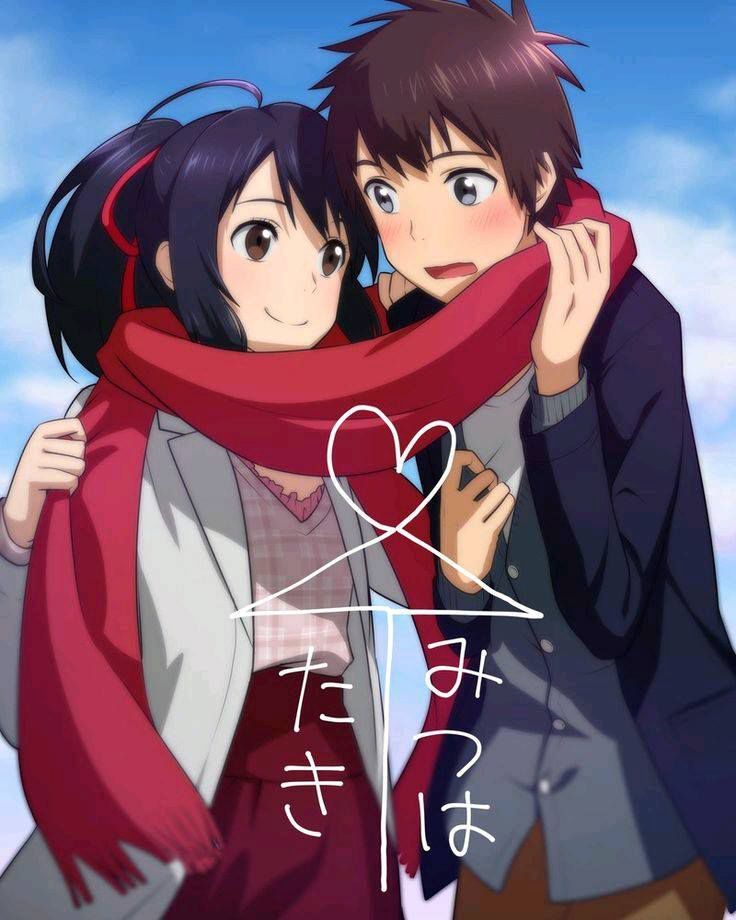 Ảnh Anime Couple Kimi No Na Wa Your Name Anime Mitsuha And Taki