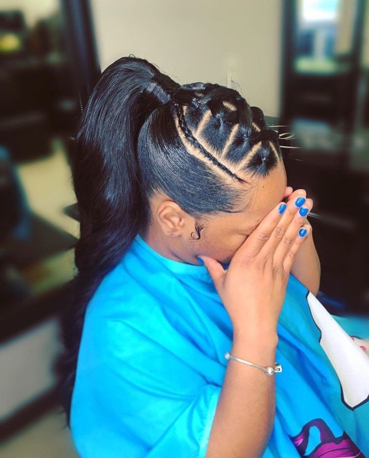 Pin By Timeeka Moore On Ponytails With Extensions Black Girl