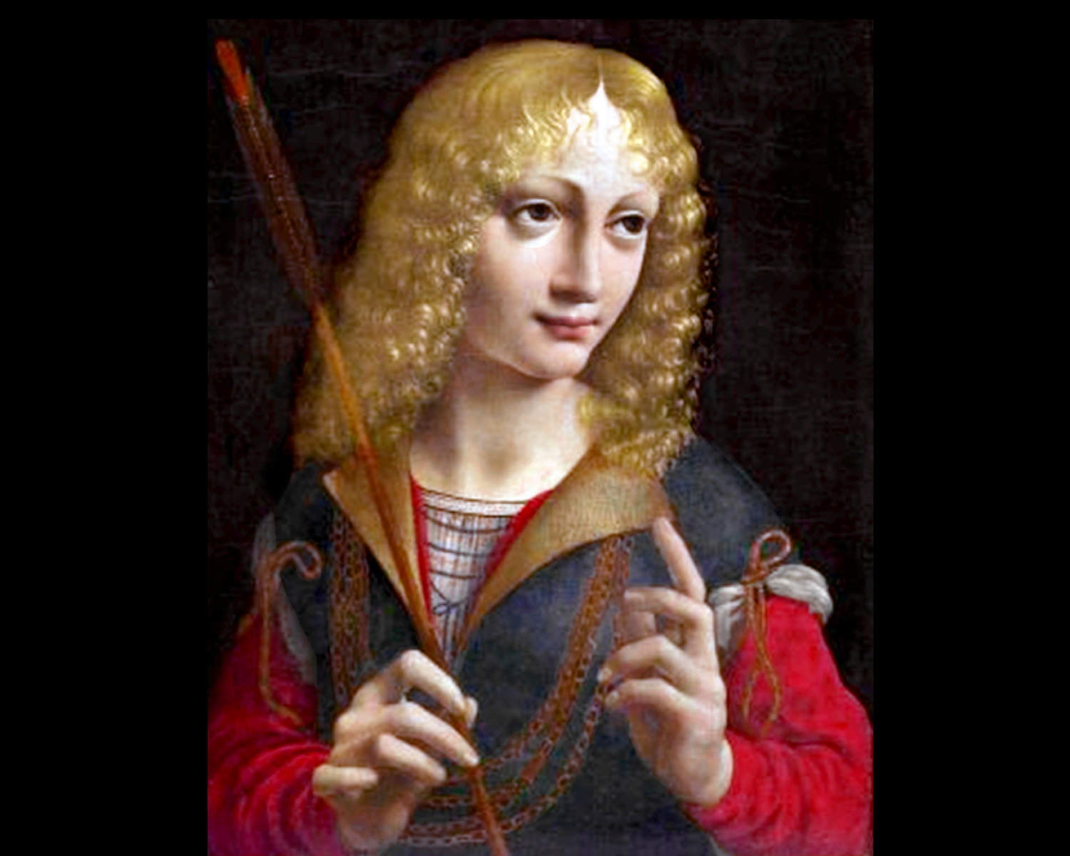 Gian Galleazo Ii Maria Sforza As St Sebastiain Detachable Sleeves And