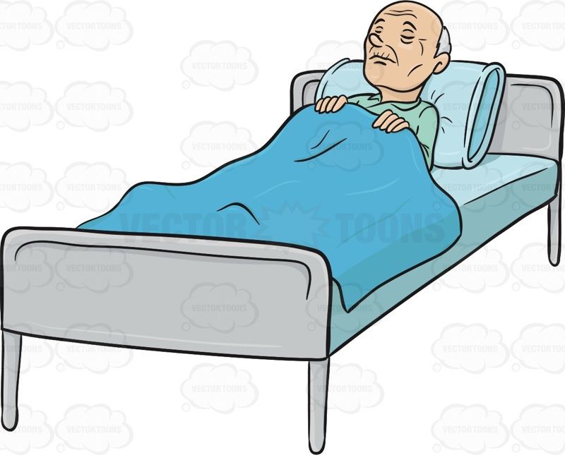 Old Man In Bed Clipart Bed Decor