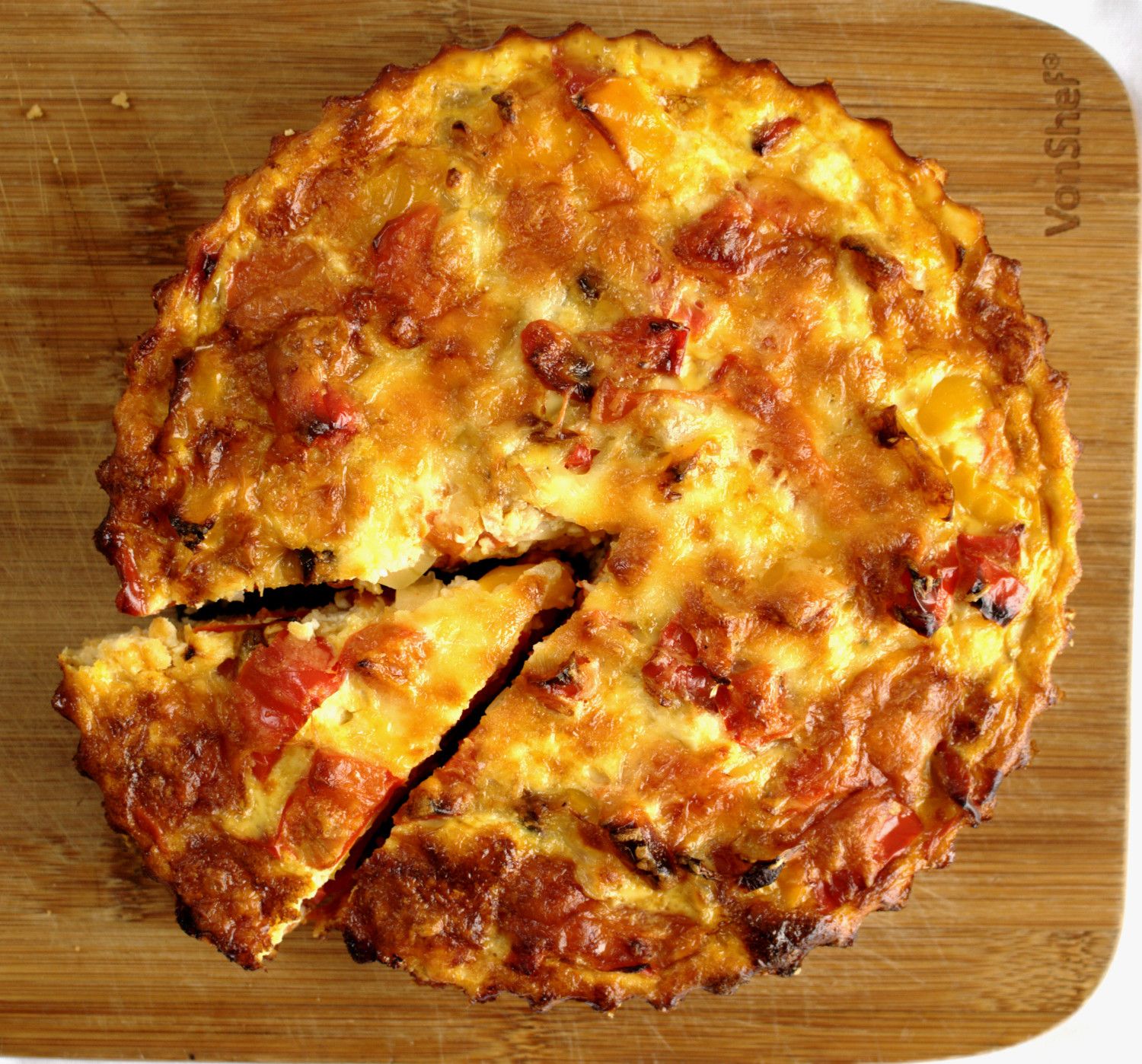 Roasted Pepper Quiche Recipe Roasted Peppers Stuffed Peppers