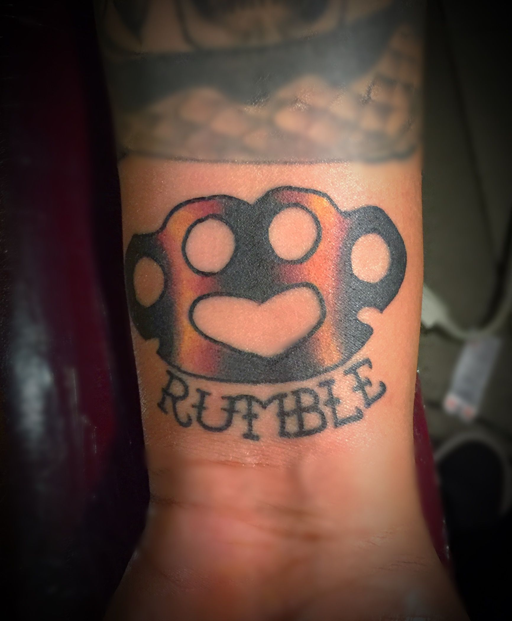 Rumble On Central 2016 Brass Knuckles By Jay Skull Tattoo Brass