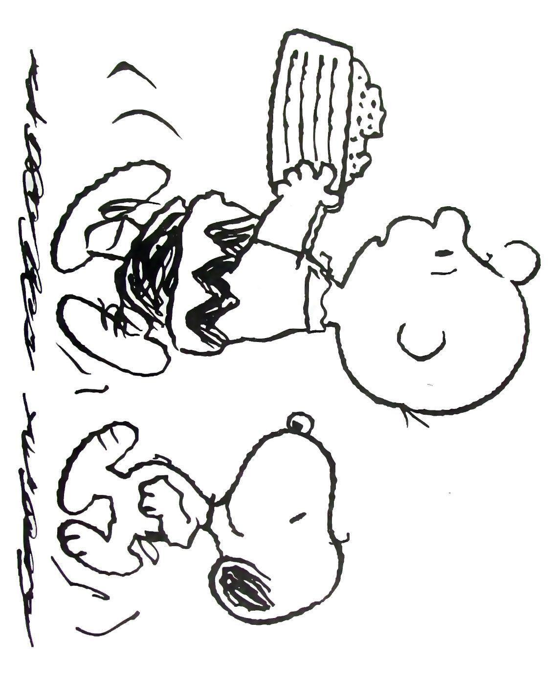 Charlie Brown And Snoopy Coloring Book Page Printable Charlie Brown And