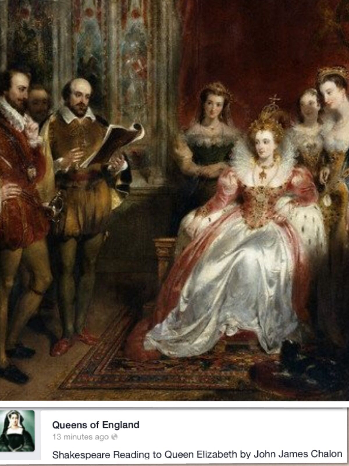 Queen Elizabeth L And William Shakespeare Uk History Tudor History