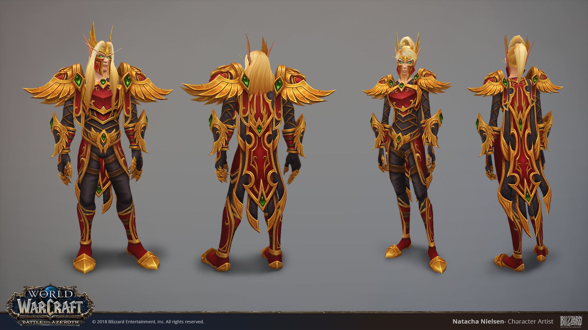 Artstation World Of Warcraft Blood Elf Heritage Armor Natacha
