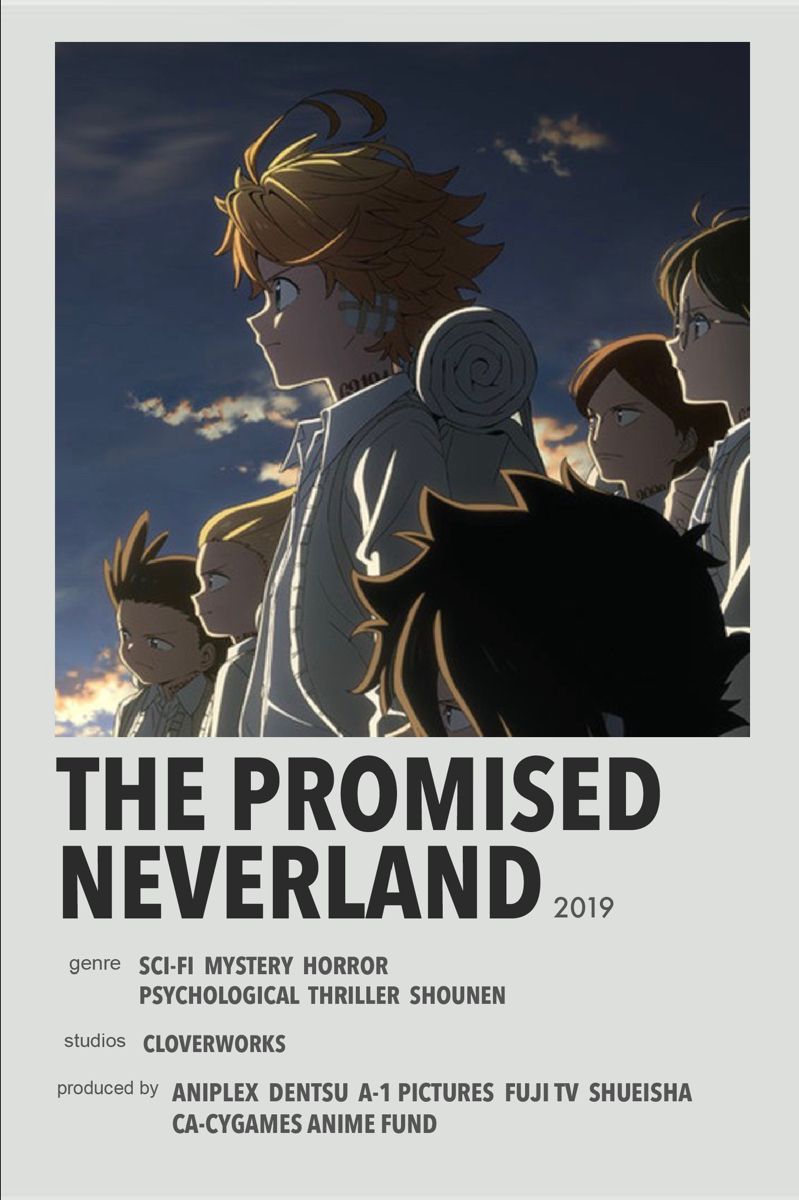 The Promised Neverland Anime Poster Movie Posters Minimalist Film