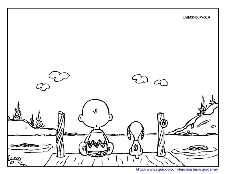 Snoopy And Charlie Brown Coloring Pages All Kinds