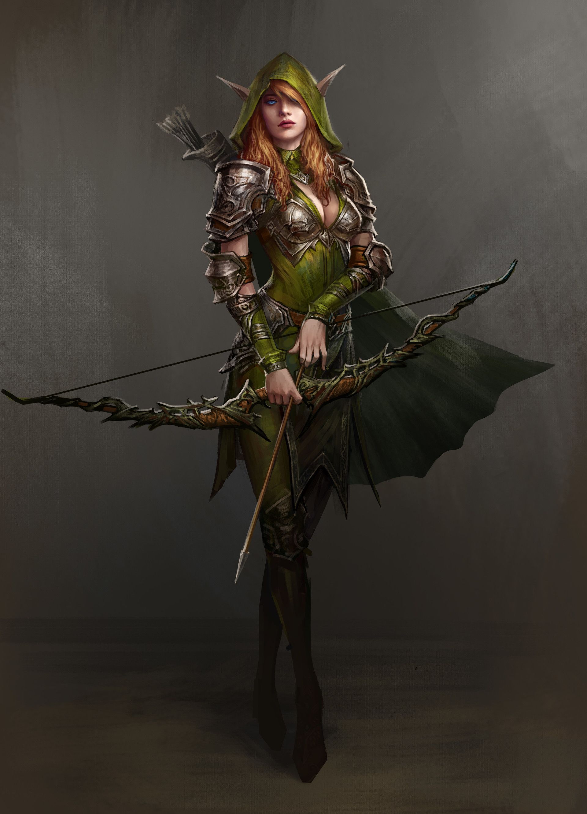 Artstation Archer Imthonof U Elf Art Female Elf Warrior Woman