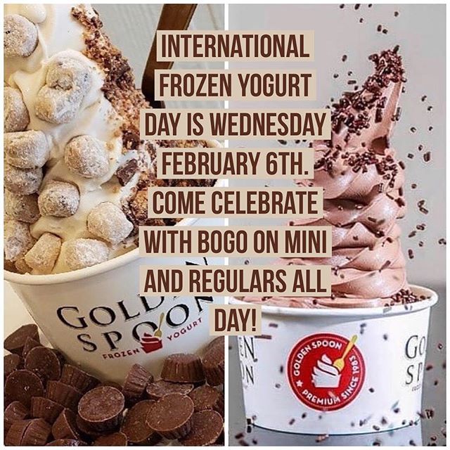 Pin On Nationalinternational Frozen Yogurt Day