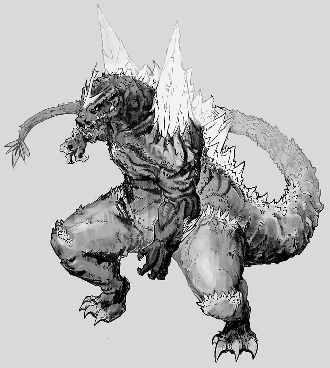 Kevin Chapman On Instagram “here Is Sketch Of Space Godzilla For