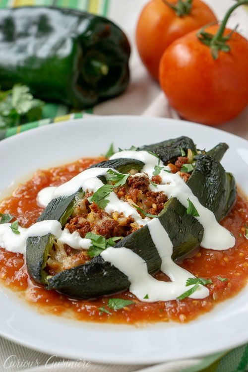 Baked Chiles Rellenos With Chorizo Recipe Mexican Food Recipes