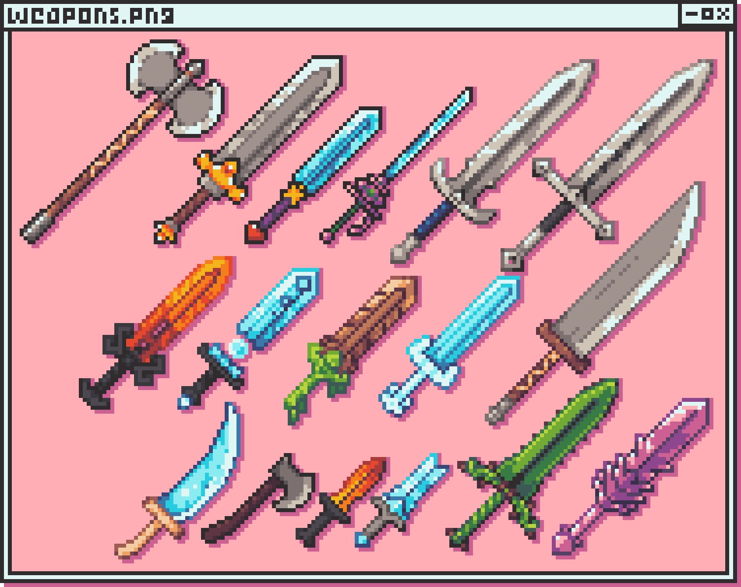 Oc Swords Pixelart Pixel Art Characters Pixel Art Games Pixel My Xxx