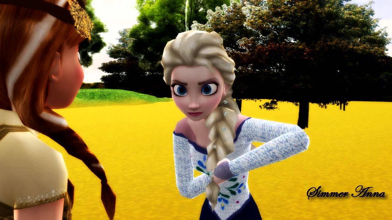Mmd Frozen Street Rules Girl Elsa X Anna Youtube